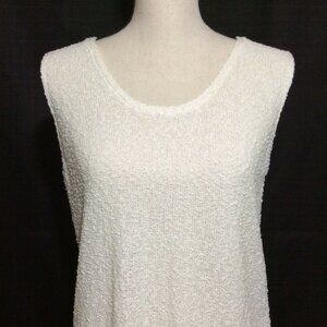 WINDIRIVER Womens Knit Tank Top Size Large Ivory